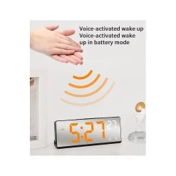 Multifunctional Electronic Clock Simple Multifunctional Big Screen Clock Alarm Clock Bedside Clock,