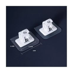 30pcs Curtain Rods No Drill Curtain Rod Brackets Hooks Nail Free Adjustable Stick On Curtain Rod Tr