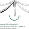 Foldable Wall Hanger, Folding Wall Hanger For Clothes, 180 Rotation Clothes Rack Stainless Steel Folding Clothes Hanger Holder Hanging Coat Hook Stora