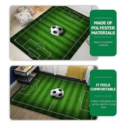 Indoor Rug Party Bag Filler Sports Fan Area Rugs Soccer Field Rug Living Room Carpet Bedroom Rugs Birthday Gift Dad