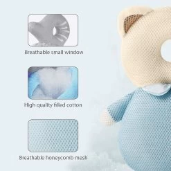 Baby Pillow Head Protection,Infant Cute Soft Safety Pillow,Baby Anti-Fall Pillows,Breathable Baby He