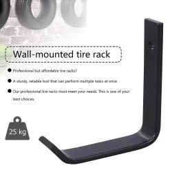 8 Pcs Wall Mount Clothes Rack Garage Tyre Holder Wall Mount Tire Holder Tire Hanging Holder Tire Hanger Rack