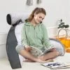 Reading Pillow For Bed - Back Rest Lumbar Support And Arm Seat Cushion A Grey