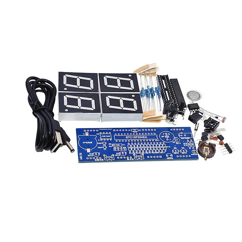1 Inch Electronic Kit Digital Clock Set Microcontroller Red Tube Led Display Time - Image 5