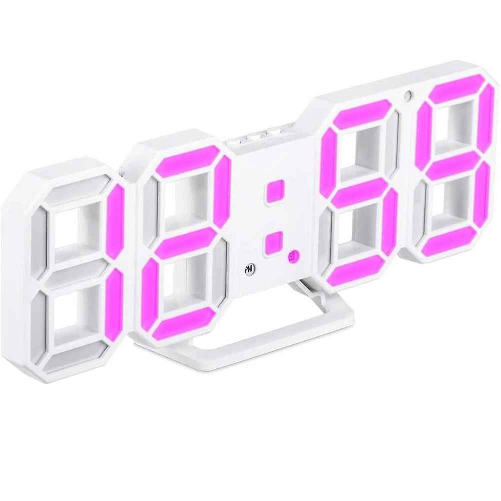 Digital Alarm Clock,wall Led Number Time Alarm Clocks ,led Electronic Clock ,night Light Clock For - Image 2