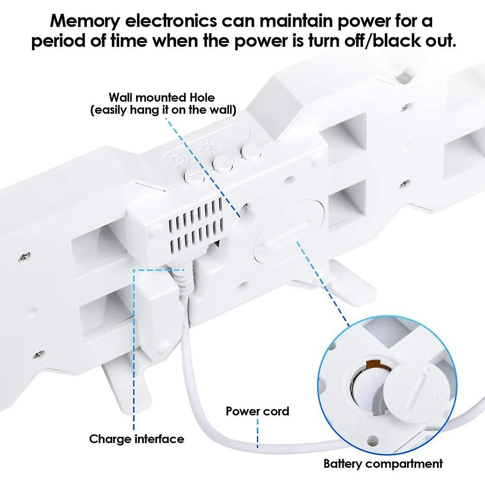 Digital Alarm Clock,wall Led Number Time Alarm Clocks ,led Electronic Clock ,night Light Clock For - Image 5