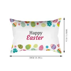 Easter Bunny Pattern Cushion Cover Decorates Living Room Sofa Pillow Cover FAN0333