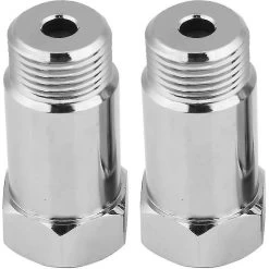 Oxygen Sensor 2pcs 45mm M18 1.5 Engine Light Check Light Eliminator O2 Adapter + Lambda Probe Detrom