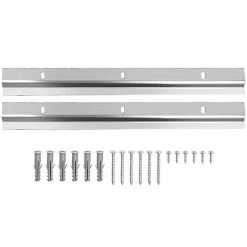 1 Set French Cleat Hanger Z-shaped Hanging Brackets Bathroom Mirror Hanging Hanger Kit