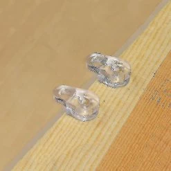 100pcs Plastic Glass Retainer Transparent Mirror Cabinet Fix Clips