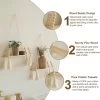 Macram Wall Shelf Wood Hanging Shelf Wall Shelf Boho Wall Decoration