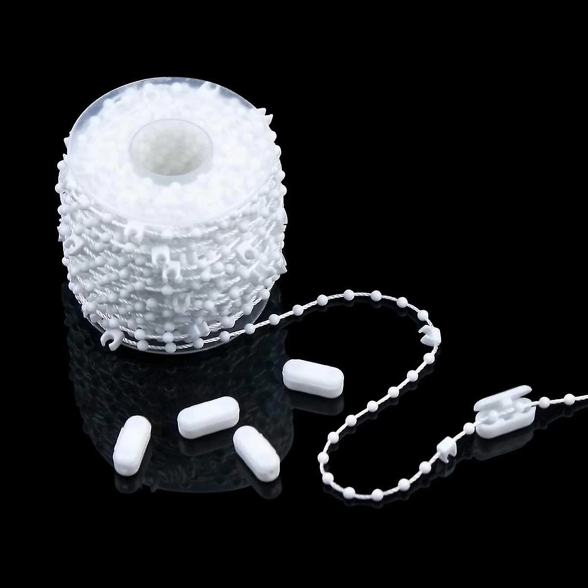 20 Meters Vertical Blind Bottom Chain Links With 5 Pieces Plastic Chain Connectors For 89mm Slats, Chain Clasp Accessories For Vertical Slat Curtain - Image 2