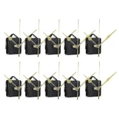 10pcs Diy Silent Movement Spindle Hands Wall Quartz Clock Movement Mechanism Repair Tools Part Cloc