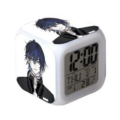 TWYGV Wekity AnimeAlarm Clock One Piece LED Square Clock Digital Alarm Clock With Time, Temperature, Alarm, Date