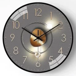 [12in 30cm] Clock Wall Clock Living Room Household Light Luxury Clock