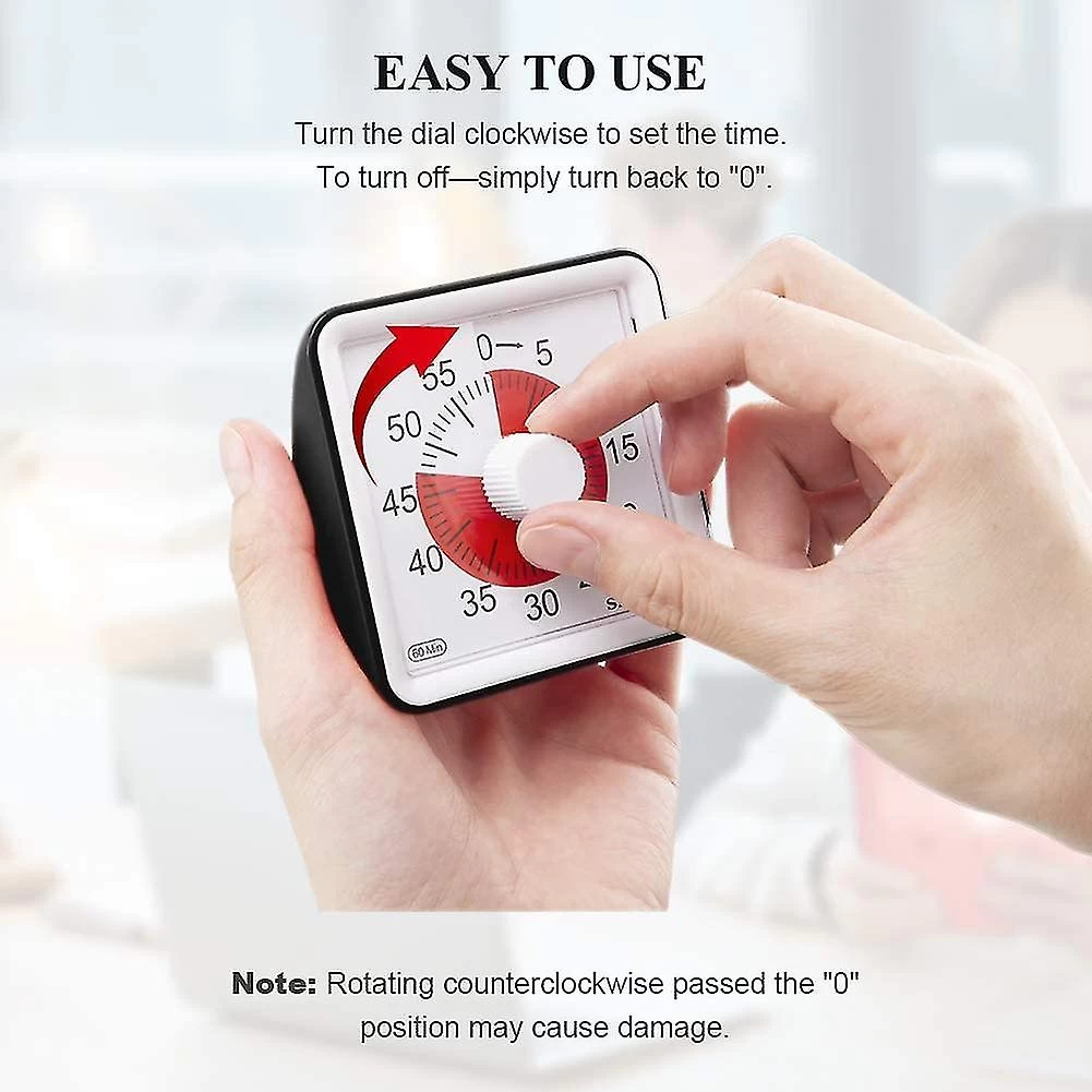 60-Minute Visual Timer, Classroom Countdown Clock, Silent Timer For Kids And Adults - Image 4