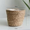 Flower Pots Cover Storage Basket Plant Woven Basket Planter Straw Flower Pot For Home Decorations A