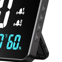 Digital Clock Alarm Clock WiFi Clock, Extra Large Letters, Temperature And Humidity, Calendar, Week