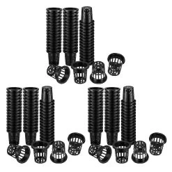 300 Pack 1.77 Inch Net Cups Slotted Mesh Wide Lip Filter Plant Net Pot Bucket Basket Fit For Hydroponic