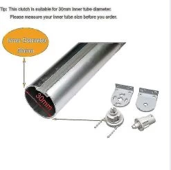 Roller Blind Repair Kit, Complete With 32mm Roller Blind Mechanism, Roller Blind Chain And Metal Bracket For Roller Blind, Maximum Load 5kg Ternel