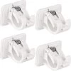 Self Adhesive Curtain Rod Holder Drapery Hook Holders Fixing Rod Holder Wall Mounted Curtain Rod Brackets Towel Rod Hooks 4pcs