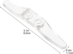 10pc Clear Window Blind Cord Cleats, Plastic Child Safety Cord Cleat, Blind Rope Cleat With Screws For Home Office Window Blinds Curtains Sun Shades R