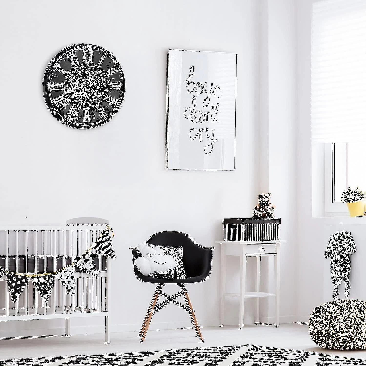 Long Shaft High Torque Clock Movement Clock Motor With 7 Inch Spade Hands - Image 2