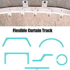 1-5 Meters Bendable Ceiling Curved Curtain Track Flexible Ceiling Curtain 5m