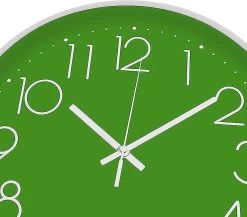 Wall Clock 12-inch Silent Digital Clock, Non-ticking, Battery-operated Gift