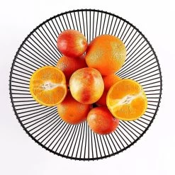 Fruit Basket, Metal, Black