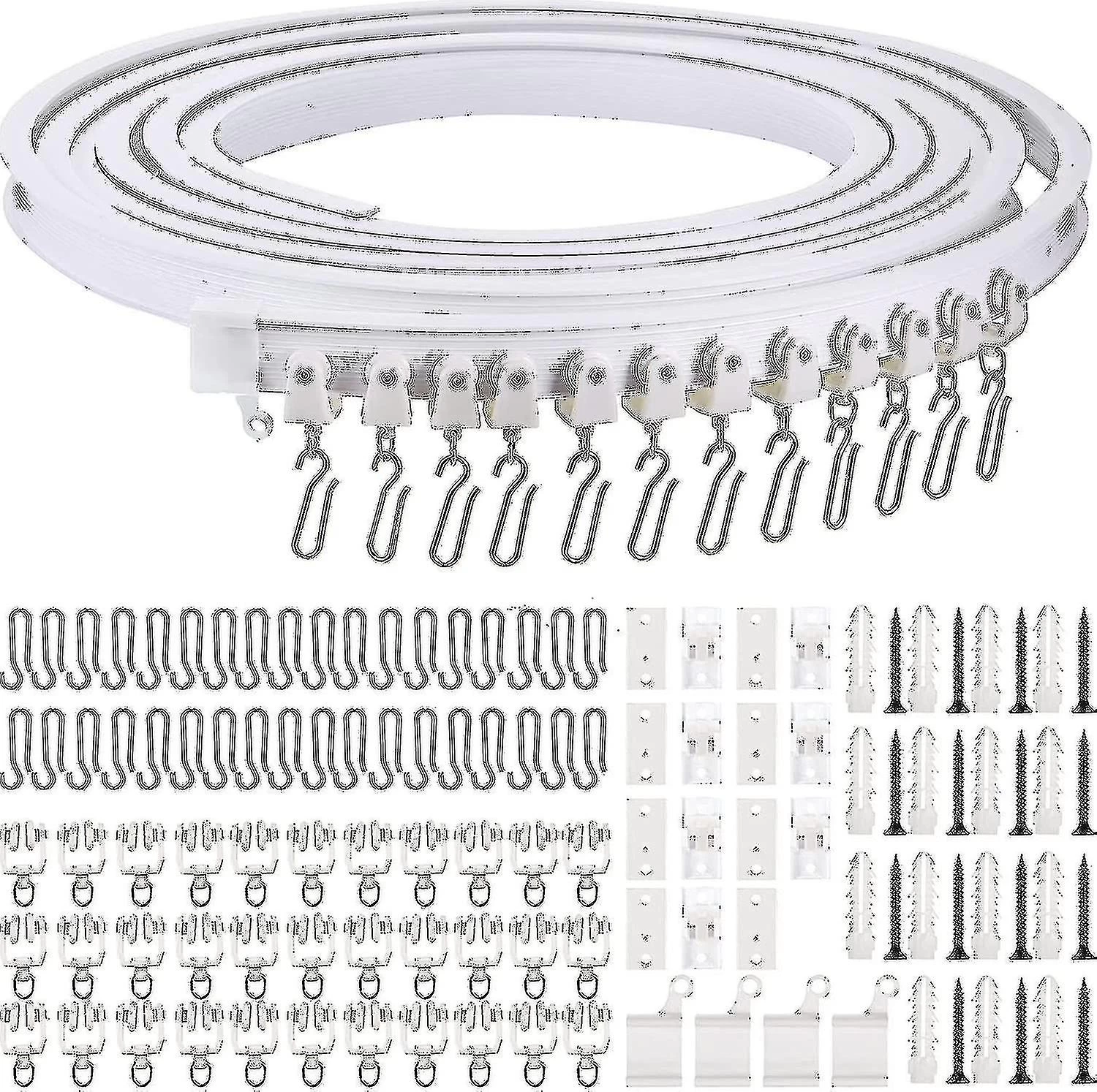 5 Meters Bendable Ceiling Curved Curtain Track Flexible Ceiling Curtain - Image 4