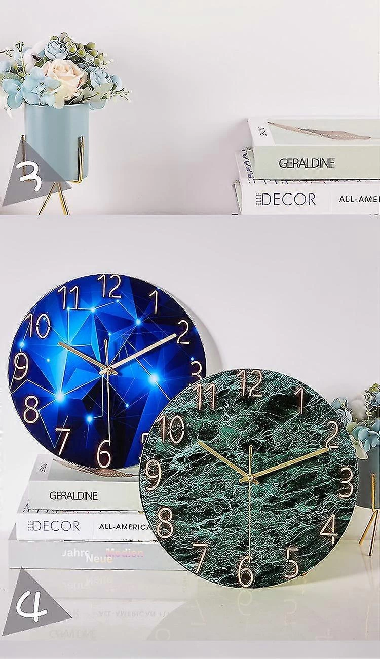 Modern Silent Quartz Wall Clock 30cm Battery Operated, For Bedroom, Home, Kitchen, Bedroom, Office, School - Image 2