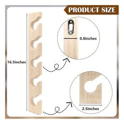 2 PCS Hat Rack For Wall Wooden Baseball Caps Organizer Wall Mount Baseball Hat Holder Vertical Hat Racks For Closet