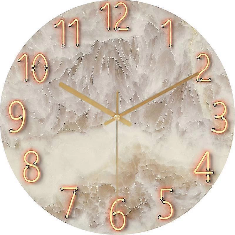 Modern Silent Quartz Wall Clock 30cm Battery Operated, For Bedroom, Home, Kitchen, Bedroom, Office, School - Image 4
