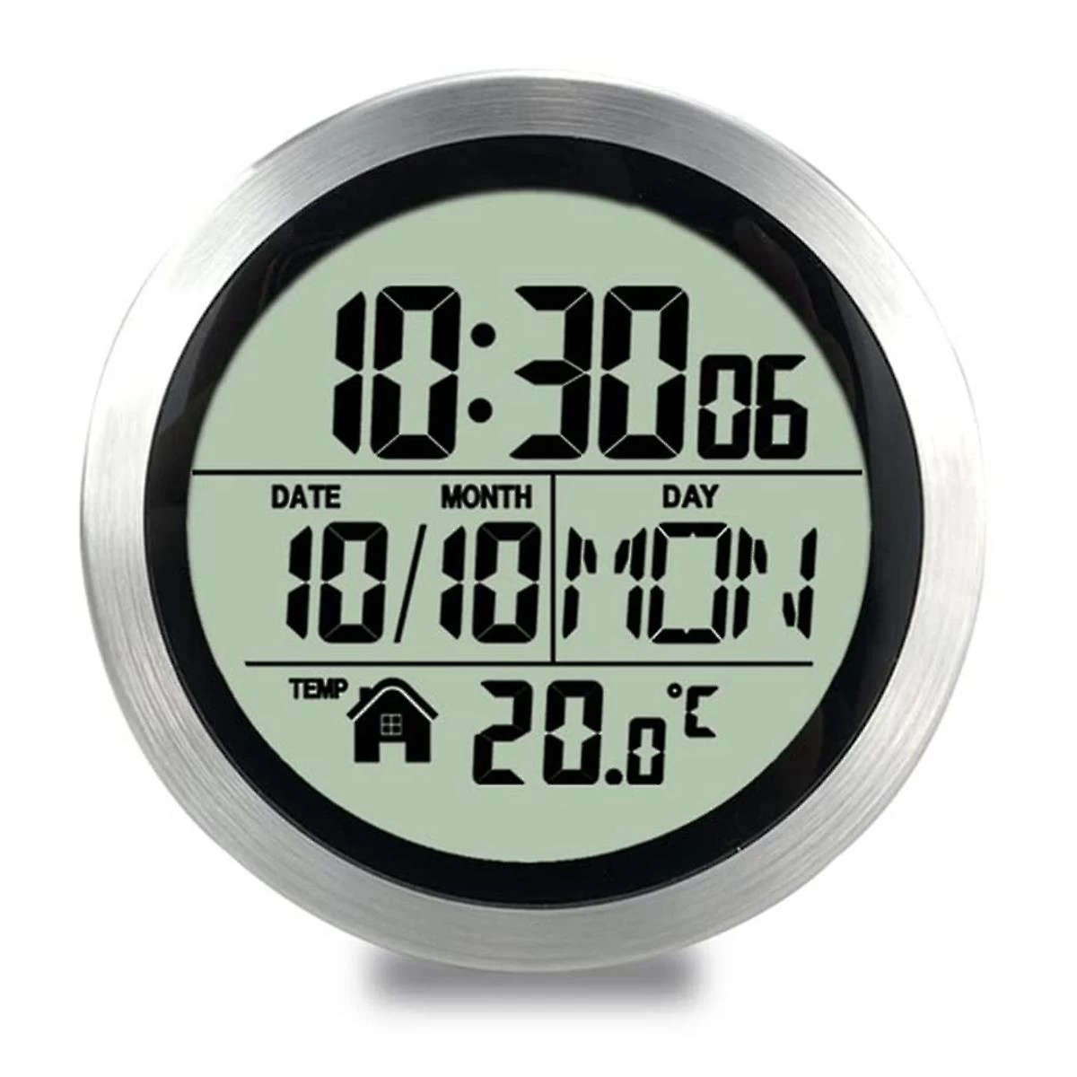 Digital Shower Clock Waterproof, Bathroom Timer Clock, Digital Kitchen Wall Clock, No Punching Suct