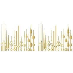 4 Pcs Quartz Clock Movement Parts 12 Set Gold Hands Contains Numerals Kit For Clock Repair Parts Re