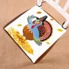 Thanksgiving Turkey With Pilgrim Hat Maple Leaves Seat Cushion Chair Cushion Floor Cushion Twin Sides 40x40 Cm