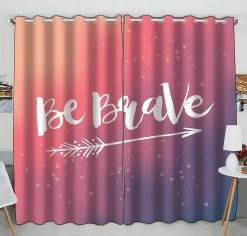 Be Brave Practical Heat Insulation Shading Window Curtain 130x210 Cm(two Piece)