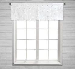 Polka Dot Warm Gray Just Drop To Swatches And Enjoy Window Curtain Valance Rod Pocket 45x130 Cm