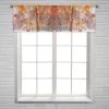 Sunlight Breaks Autumn Leaves Trees Winter Window Curtain Valance Rod Pocket 45x130 Cm