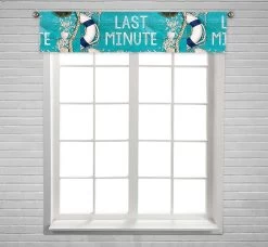 Last Minute Summer Beach Holiday Season Window Curtain Valance Rod Pocket 30x130 Cm