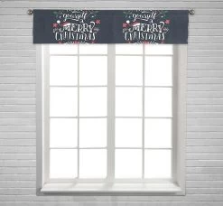 Have Yourself A Merry Christmas Window Curtain Valance Rod Pocket 30x130 Cm