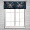 Color Butterfly Window Curtain Valance Rod Pocket 45x130 Cm