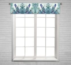 Paradise Garden With The Peacock Window Curtain Valance Rod Pocket 30x130 Cm