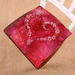 St Valentine's Day Chair Pads Chair Mat Seat Cushion Chair Cushion Floor Cushion 45x45 Cm