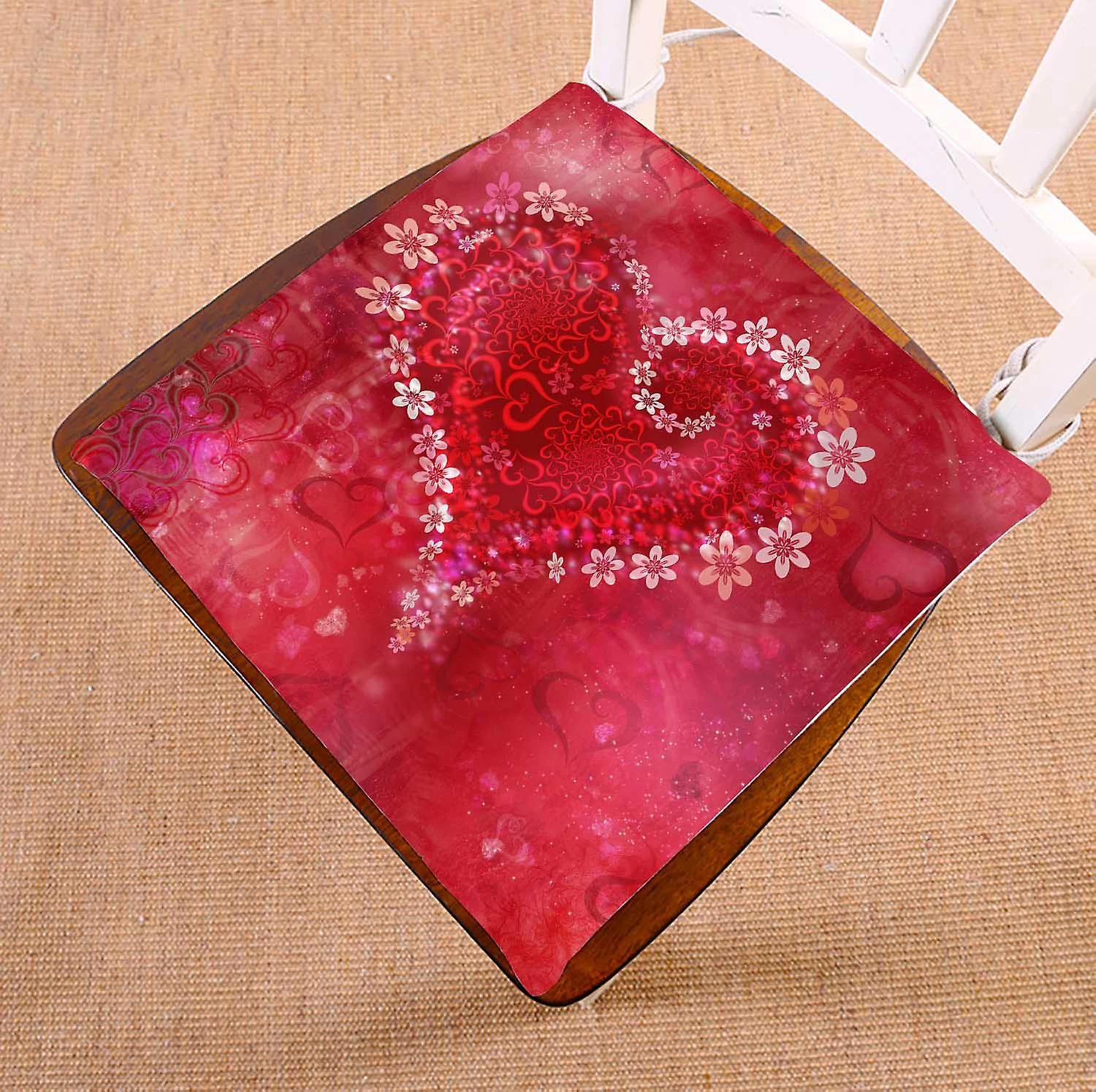 St Valentine's Day Chair Pads Chair Mat Seat Cushion Chair Cushion Floor Cushion 45x45 Cm