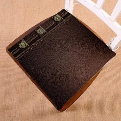 Leather Texture Chair Pads Chair Mat Seat Cushion Chair Cushion Floor Cushion 40x40 Cm