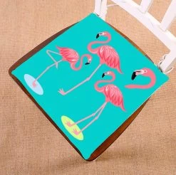 Flamingo Chair Pads Chair Mat Seat Cushion Chair Cushion Floor Cushion 40x40 Cm