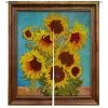 Sunflowers Door Curtain Window Cover Home Decor Hanging Curtain 105x120 Cm B--29590