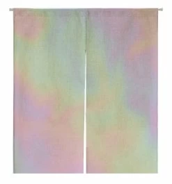 Holo Pearlescent Element Pastel Hues Door Curtain Window Cover Home Decor Hanging Curtain 105x120 Cm